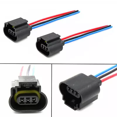 2Pcs H13 9008 Female Socket Connector Headlight Socket Plug Wire Harness Adapter • $4.39