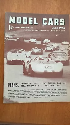 Scalextric Model Cars Magazine July 1965 The Golden Age Of Slot Racing !! • £5