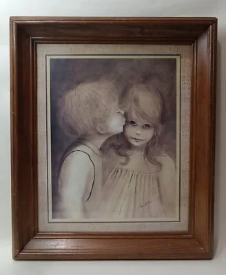 Margaret Kane A Little Kiss  Big Eye Print   Signed And Framed • $65