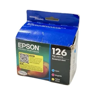 Epson 126 Cyan/Magenta/Yellow Ink Cartridges -3 Pieces • $19.20