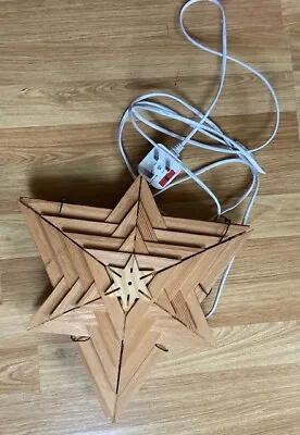 IKEA Bamboo Six Pointed Star Light For Hanging 34 Cm • £15