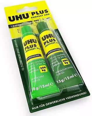 UHU Endfest Strong Glue Dual Component Epoxy Adhesive Solvent Free 33g - Pack 2 • £9.99