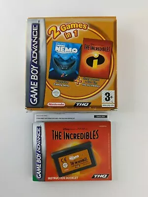 2 Games In 1: FInding Nemo & The Incredibles - Gameboy Advance - GBA • £7.49