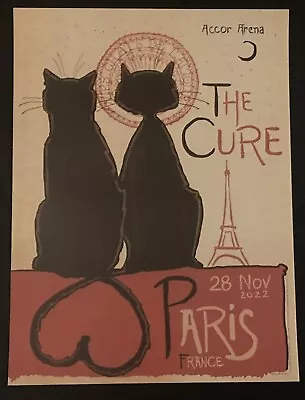 THE CURE. Paris (FRANCE) Limited Edition  TOUR Poster/Lithograph (2022) • $75