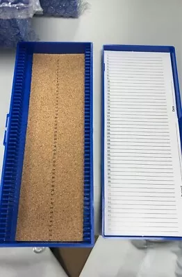 50 Slide Capacity VWR Cork Lined Microscope Slides Storage Box New  • $10