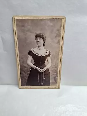 Victorian Photo CDV Beautiful Lady With Skipping Rope Actress ? Jones Liverpool • £19.95