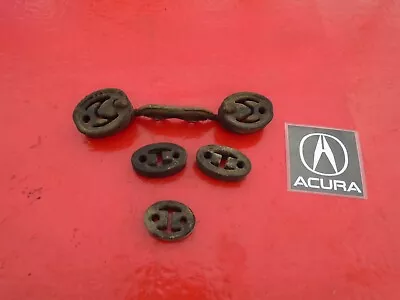 90-93 Acura Integra Exhaust Muffler Rubber Hanger Insulator Mount Flange Set Oem • $30