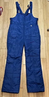 Vintage Skyr Snow Bibs Mens Extra Large Blue Overalls Winter Mountain Ski Pants • $39.95