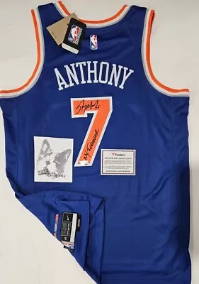 Carmelo Anthony Signed Knicks Nike Jersey & Inscription - Fanatics  • $1699