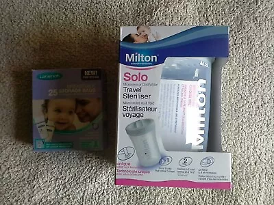 Milton Baby Bottle Steriliser Solo Single & Breastmilk 25 Storage Bags New • £12.99