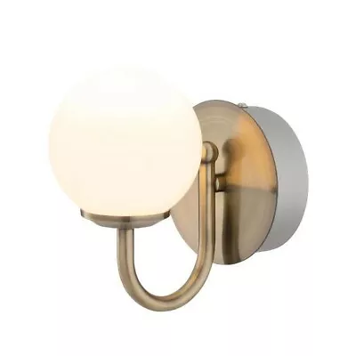 Verve Design 6W 400 Lumens LED Wall Light Antique Brass Victoria Bathroom Vanity • $55