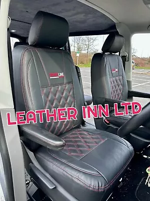 Vw Transporter T5 T6 Seat Covers Kombi 5s 1+1 & Triple Bench SPORT LINE Logos • $398.26