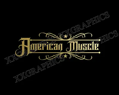 American Muscle Decal Sticker 16  Windshield Window USA NEW DESIGN • $13.99