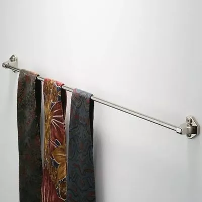 £8.99 • Buy OLD STYLE TIE RAIL HANGER Scarf Belt Holder Wardrobe Cupboard Door Storage Rack