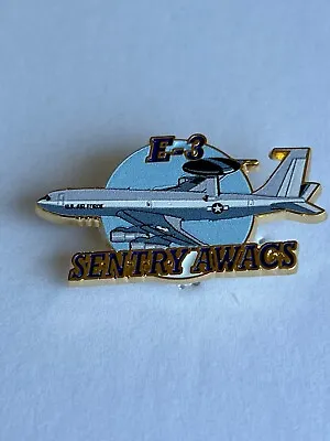 Usaf E-3 Sentry Awacs Aircraft Hat Pin Measures 1 5/8th Inches (ee P61689) • $8.90