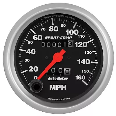 AutoMeter 3993 Sport-Comp Mechanical Speedometer • $164.95