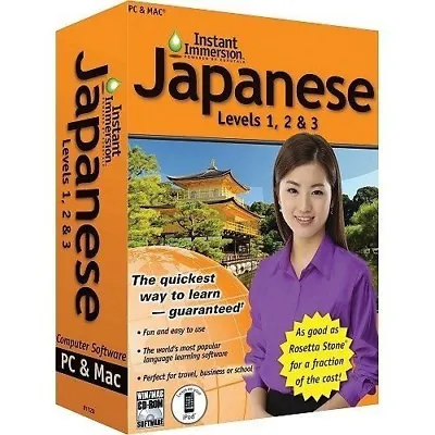 Learn How To Speak Japanese With Instant Immersion Levels 1-3 Retail Box • $11.99