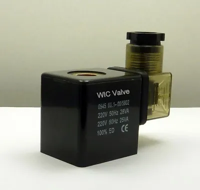 WIC Valve 2W Series 220V AC Electric Solenoid Valve Coil DIN Connector LED • $21.99