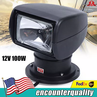 12V Spot Light Boat Remote Control Spotlight Truck Car Marine Searchlight NEW • $84