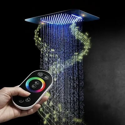 £2118.08 • Buy Shower Head With Bluetooth Speaker System Showerhead Bathroom Rainfall Shower