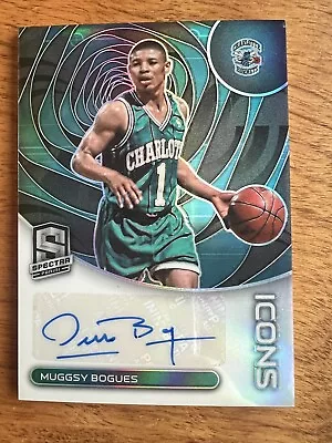 2022-23 Panini Spectra Basketball | Muggsy Bogues - Hornets | Icons Auto 49/99 • $29.99