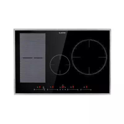 Induction Hob 77 Cm 4 Ring Glass Ceramic Electric Induction Range Cooker Timer • £424.99