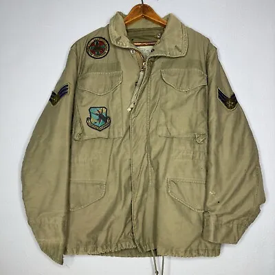 Vintage M65 Field Jacket OG 107 Small Short Patches Liner USAF • $80