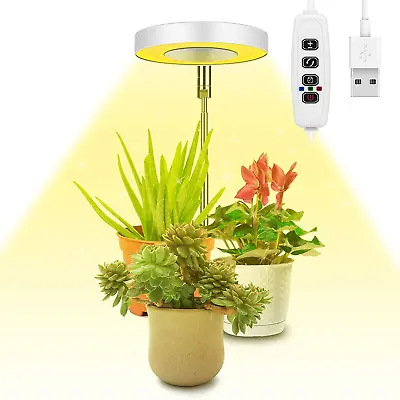 £9.47 • Buy Ainiv Grow Light, LED Full Spectrum Growing Lamp For Indoor Plants, 9 Adjustable