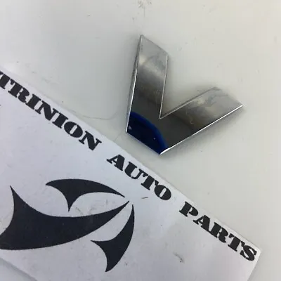 2003 Volkswagen Beetle 20V Turbo Engine Cover Emblem V Chrome OEM NO ADHESIVE • $9.99