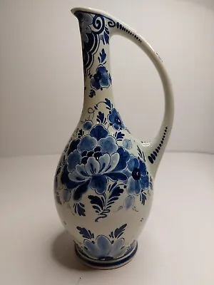 Vtg Blauw Delfts Cobalt Blue & White Jug/pitcher  Regina   Made In Holland  MINT • $51.34