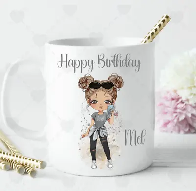 Personalised Cup Mug Birthday 18th 21st  Any Age Birthday Present Gift Any Name • £9.99
