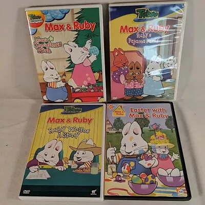 4 Max & Ruby DVDs Treehouse Nick Jr Easter Christmas Pajama Party Story Lot • $13.43