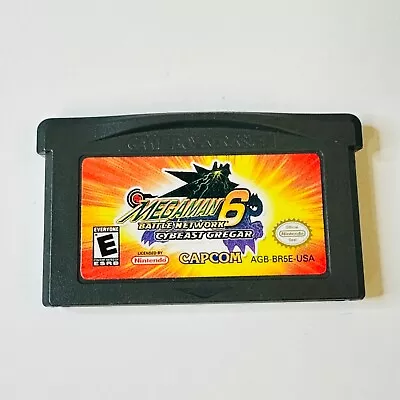 Mega Man Battle Network 6 Cybeast Gregar (Gameboy Advance GBA 2006) Cart • $21.94