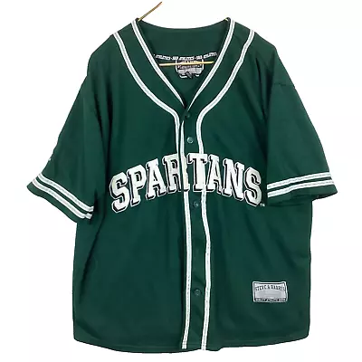 Michigan State Spartans Baseball Jersey Extra Large Ncaa Steve & Barrys • $33.99