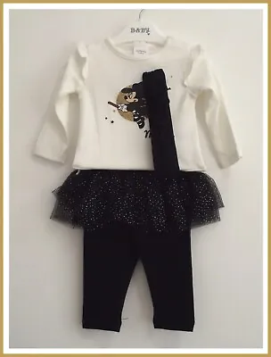 £11.99 • Buy Disney Baby Girls Minnie Mouse Halloween Set Fancy Dress Costume 12-18 Mths NEW