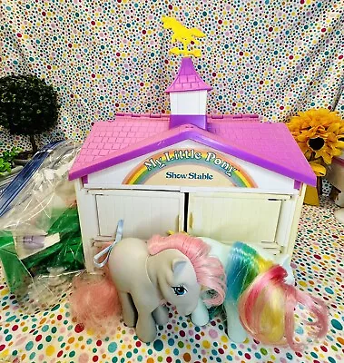 My Little Pony Show Stable - W /2 PONIES  Vintage 1983 HASBRO Incomplete • $89.99