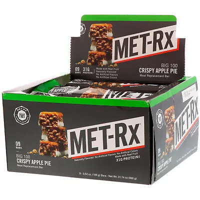 MET-Rx Big 100 Meal Replacement Bar 9 Bars Weight Loss Supplements • $35.14