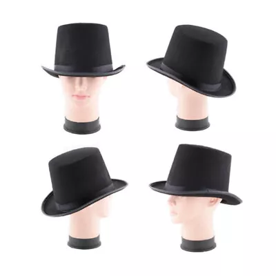 £5 • Buy Tall Top Hat Halloween Steampunk Magician Mad Hatter Ringmaster Costume 13UK