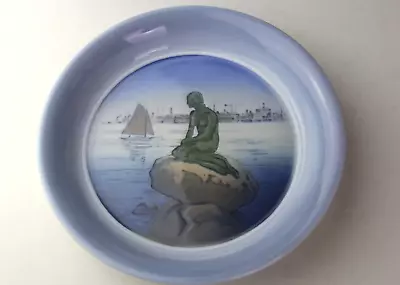 Royal Copenhagen Denmark LANGELINIE Mermaid On Rock 8.5  BOWL #3643 • $39.99