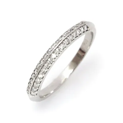 0.4 Ctw Natural Diamond (G-H SI1-SI2) 14k White Gold Knife Edge Wedding Ring • $729