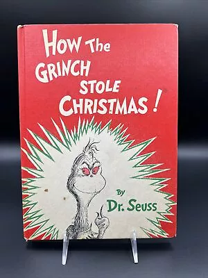 Vintage Dr. Seuss Book How The Grinch Stole Christmas Random House 1st Ed 1957 • $24.95