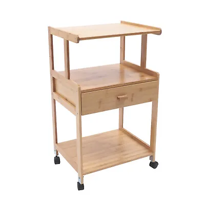 3 Layers Projector Cart Printer Stand Bookshelf CoffeeTable Cart With Wheels • $79