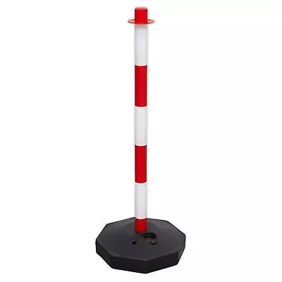  Sealey Red/White Post With Base High Visibility Safety Barrier Temporary • £28.49