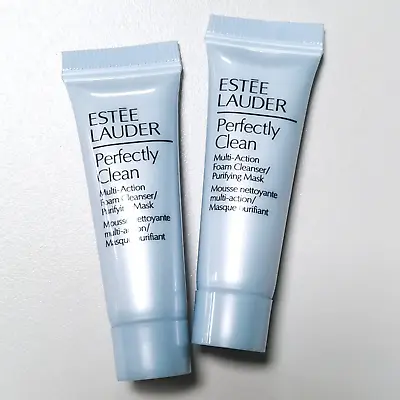 £4.99 • Buy Estee Lauder Perfectly Clean Multi-Action Foam Cleanser /Purifying Mask  2 X 7ml