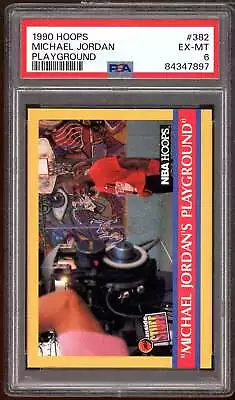 Michael Jordan 1990-91 Hoops Playground #382 PSA 6 • $14.95