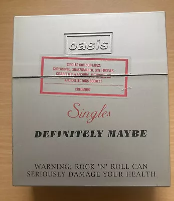 Oasis Definitely Maybe; CD Singles Box Set; B&H Cigarette Box Design; VGC • £45