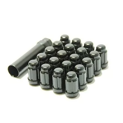 MUTEKI RACING TUNER WHEEL LUGS LUG NUTS BLACK 12x1.25MM CLOSED FOR NISSAN SUBARU • $94.56