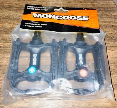 Mongoose Adult Mountain Bike Pedals 9/16  Adapters Durable Alloy Bicycle • $15