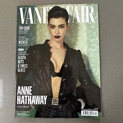 Vanity Fair Magazine April 2024 Anne Hathaway Tim Cook Alicia Keys Swiss Beatz • £7.99