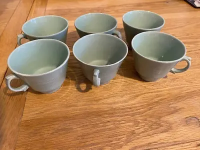£12 • Buy Wood's Ware Beryl Green Tea Cups  X 6